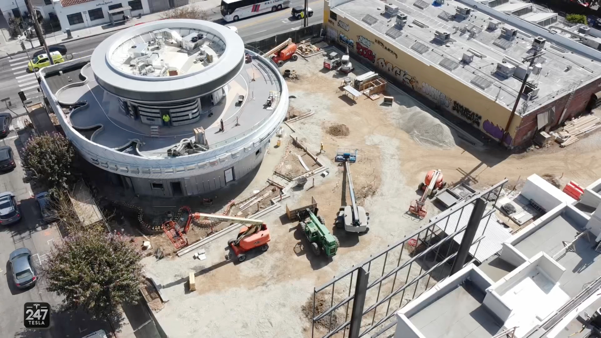 Tesla LA Diner and Supercharger Update