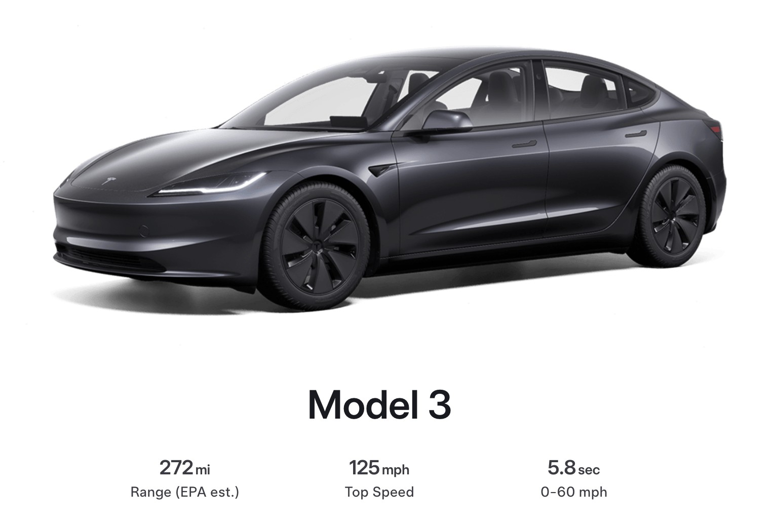 Tesla Launches New Model 3 Long Range Rear-Wheel Drive