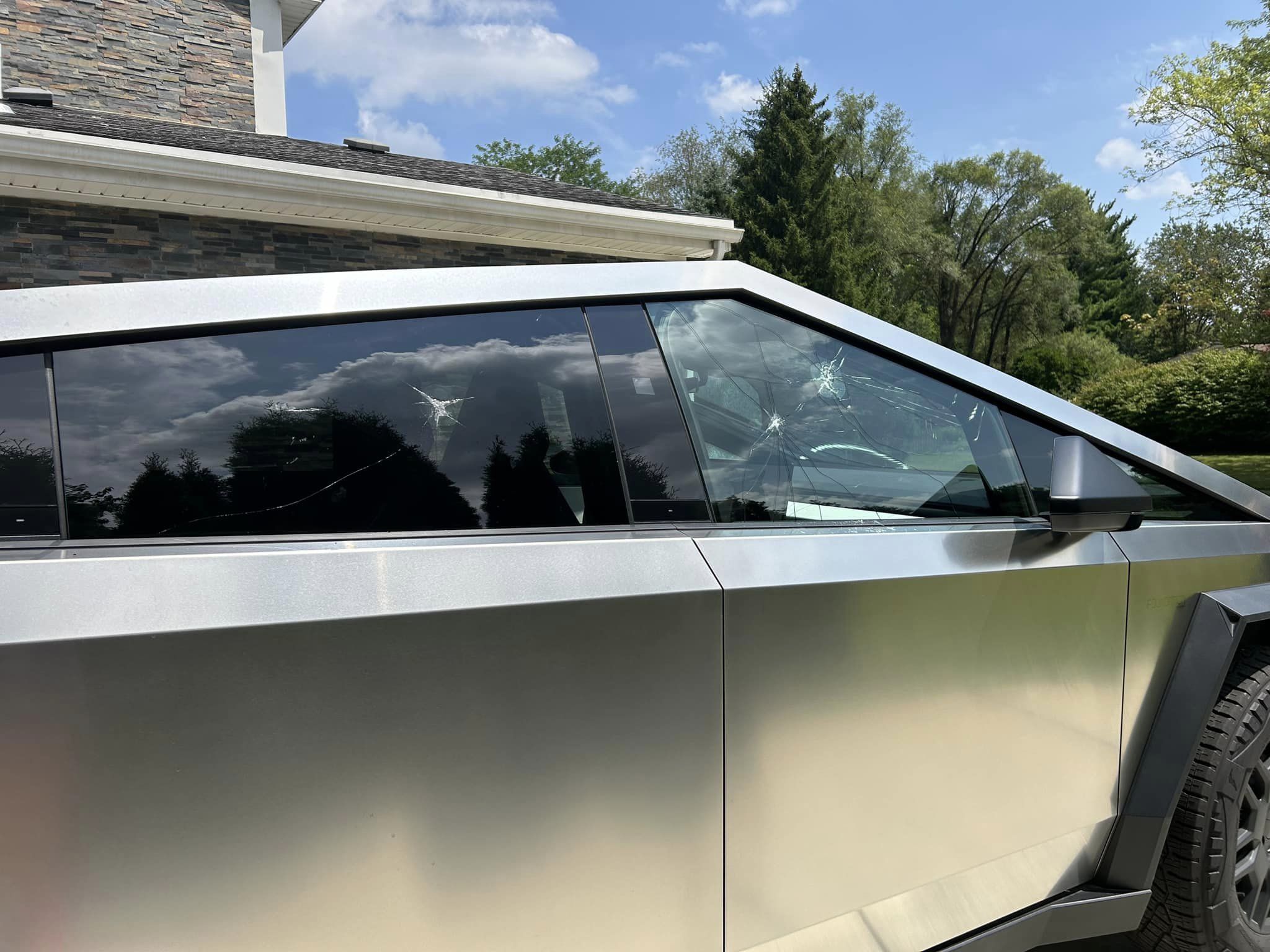 Tesla Cybertruck Vandalism Incident
