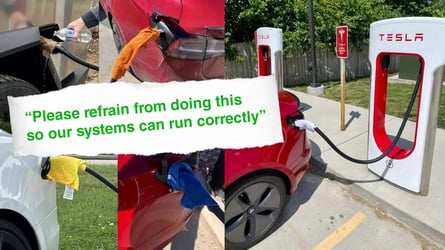 Tesla Ends Wet Towel Trick at Superchargers