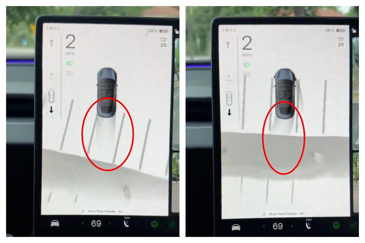 Tesla Adds Wheel Path Visualization Feature