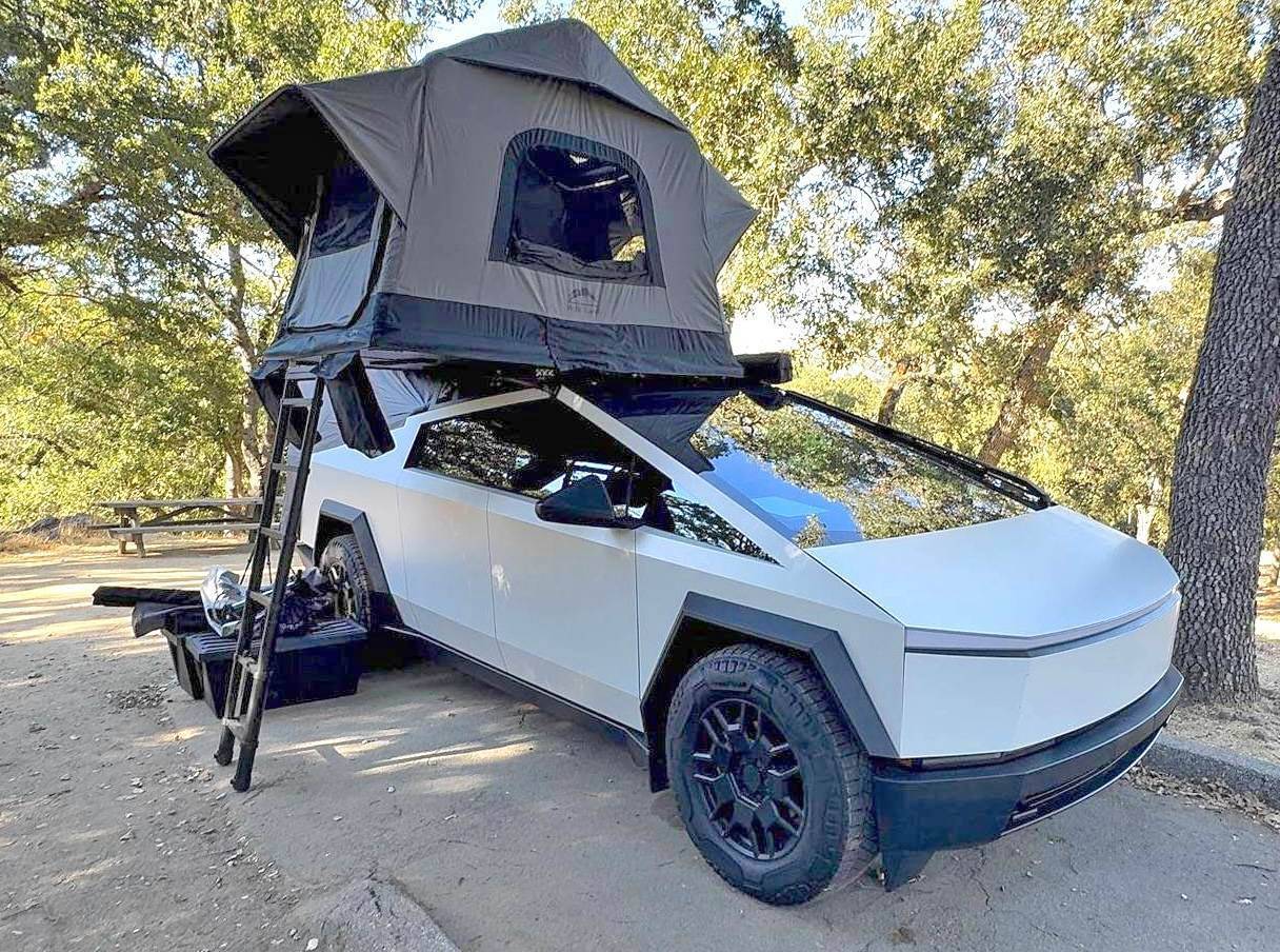 Tesla Cybertruck Third Party Rooftop Tent