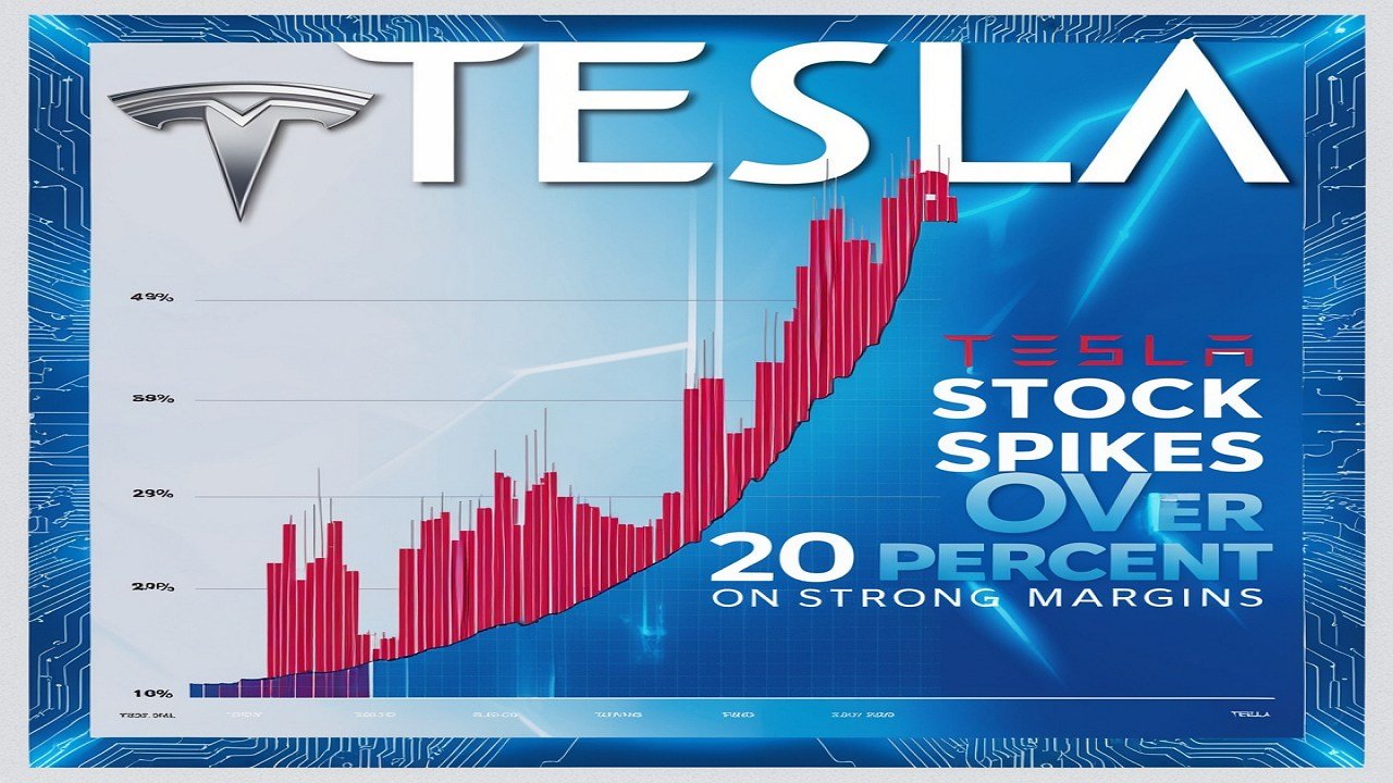 Tesla Stock Spikes Over 20 Percent On Strong Margins