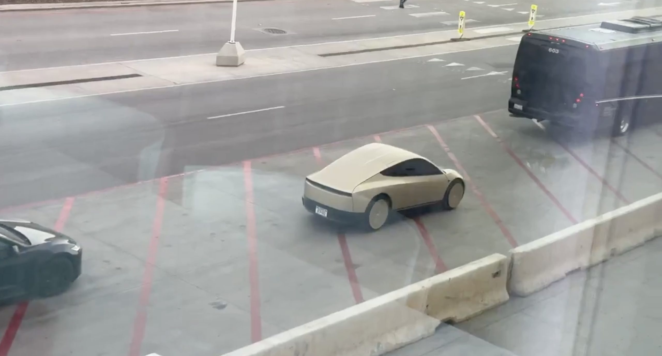 Tesla Spotted Testing Cybercab at Giga Texas