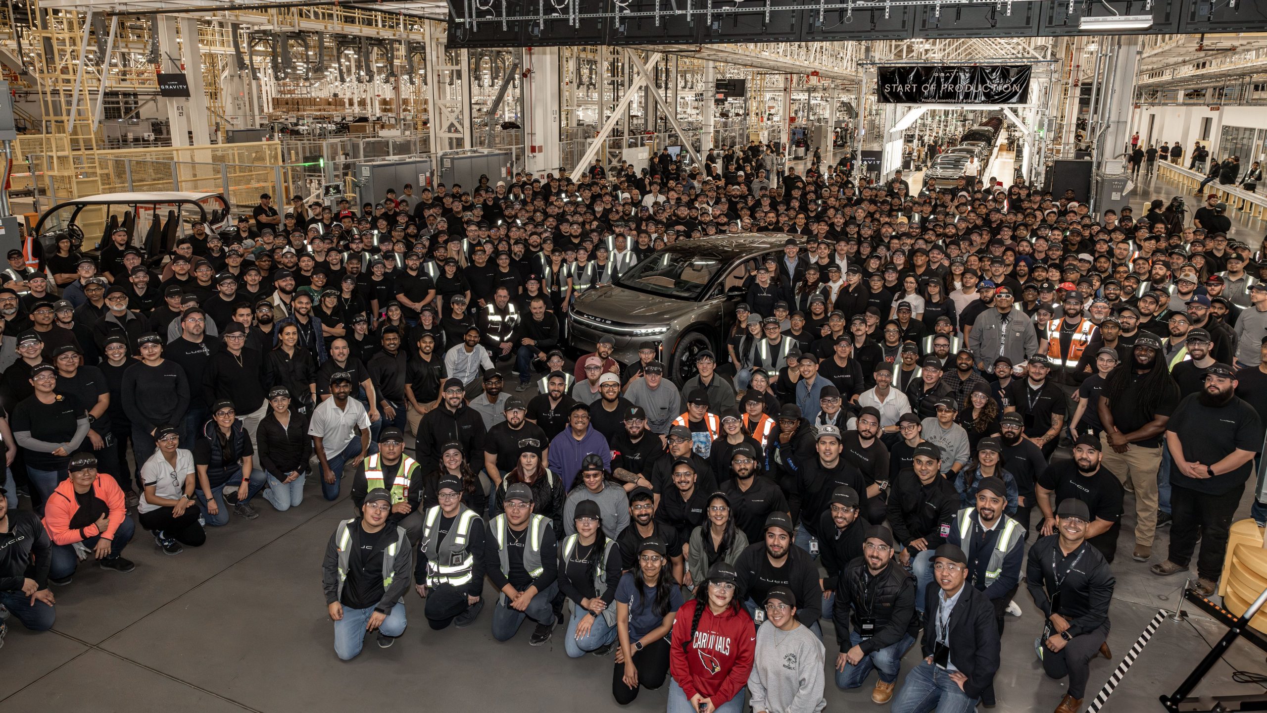 Lucid Gravity Production Officially Starts