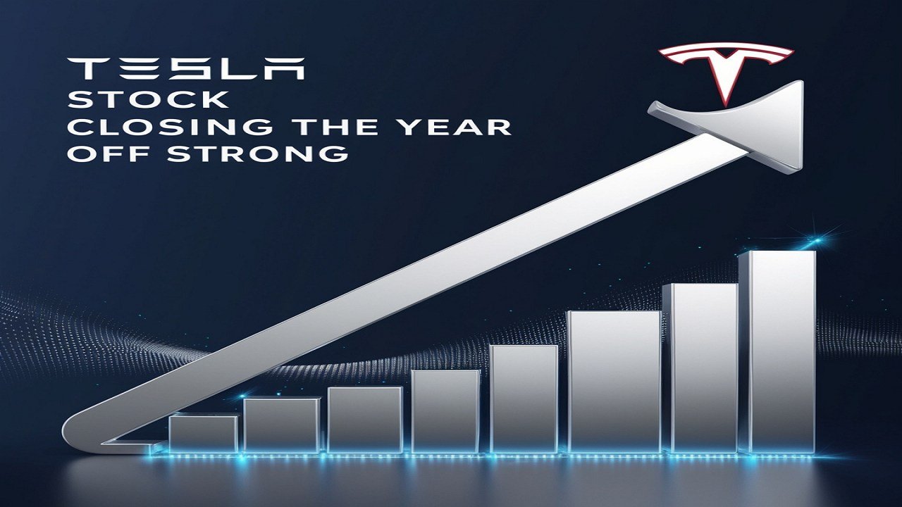 Tesla Stock Closing the Year Off Strong 