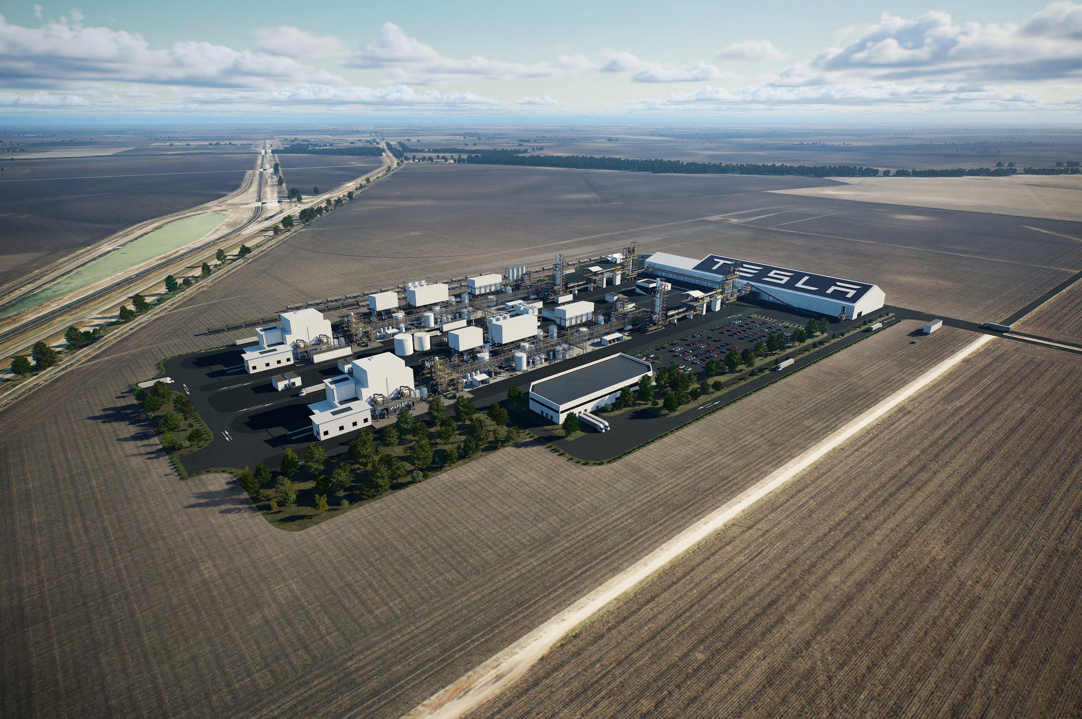Tesla Launches Large Scale Lithium Refinery in the USA