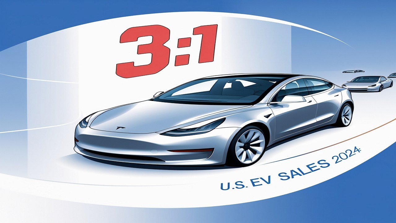 Tesla Outsold the Next Two EV Makers Three to One