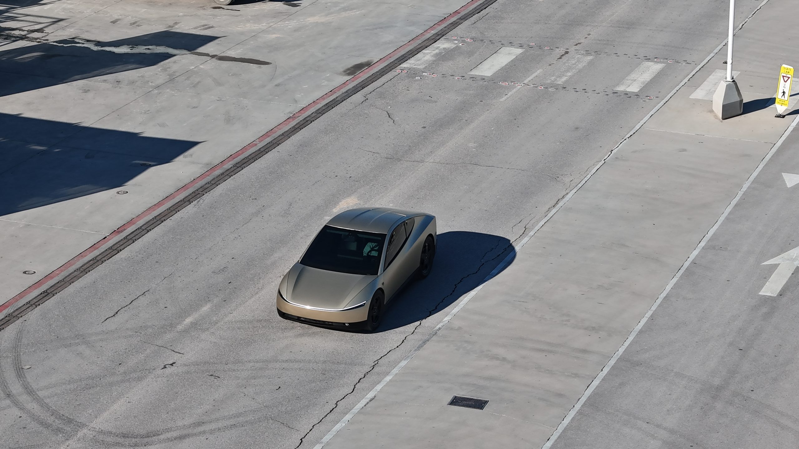Tesla Cybercabs Seen Testing With Steering Wheel at Giga Texas