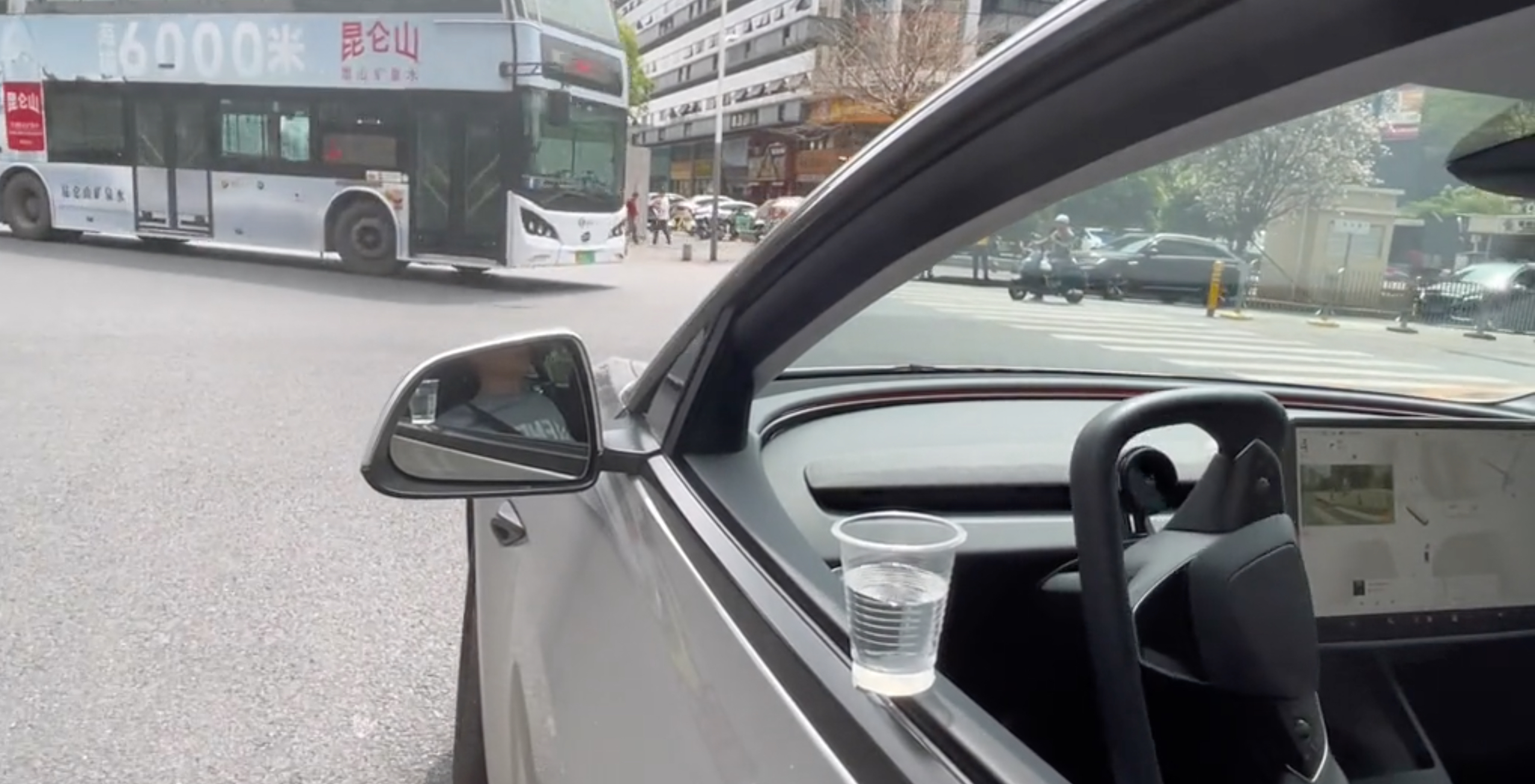 Tesla FSD Tackles Water Cup Challenge Dirt Roads in China