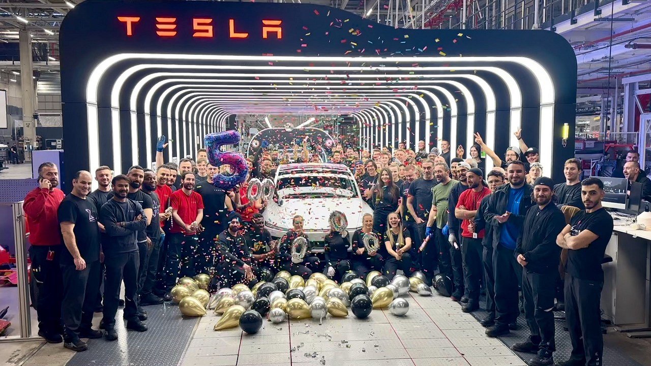 Tesla Giga Berlin Hits New Milestone For Model Y