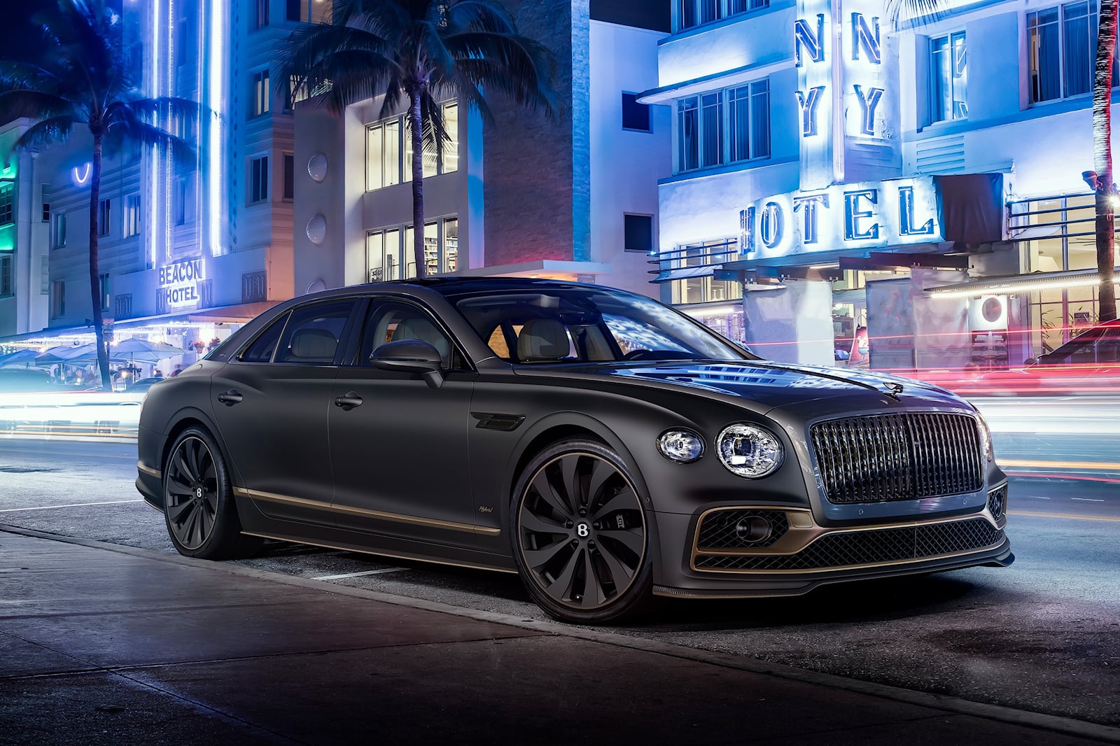 Bentley Flying Spur The Surgeon Is A Matte Black Operating Table On Wheels