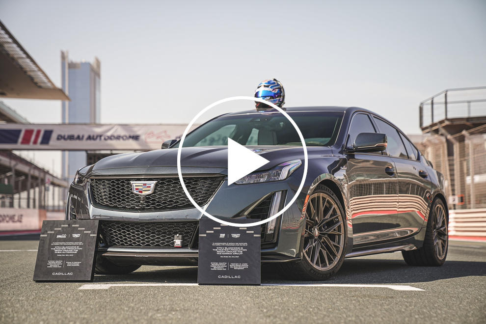 Cadillac CT5-V Blackwing Sets Record For Fastest Four-Door Sedan At Dubai Autodrome