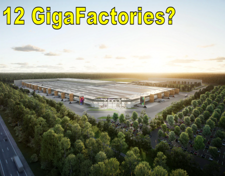 Can Tesla build 10-12 Gigafactories total