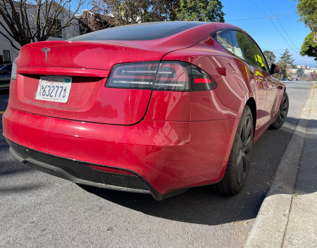 Check Out The New Tesla Model S Taillights