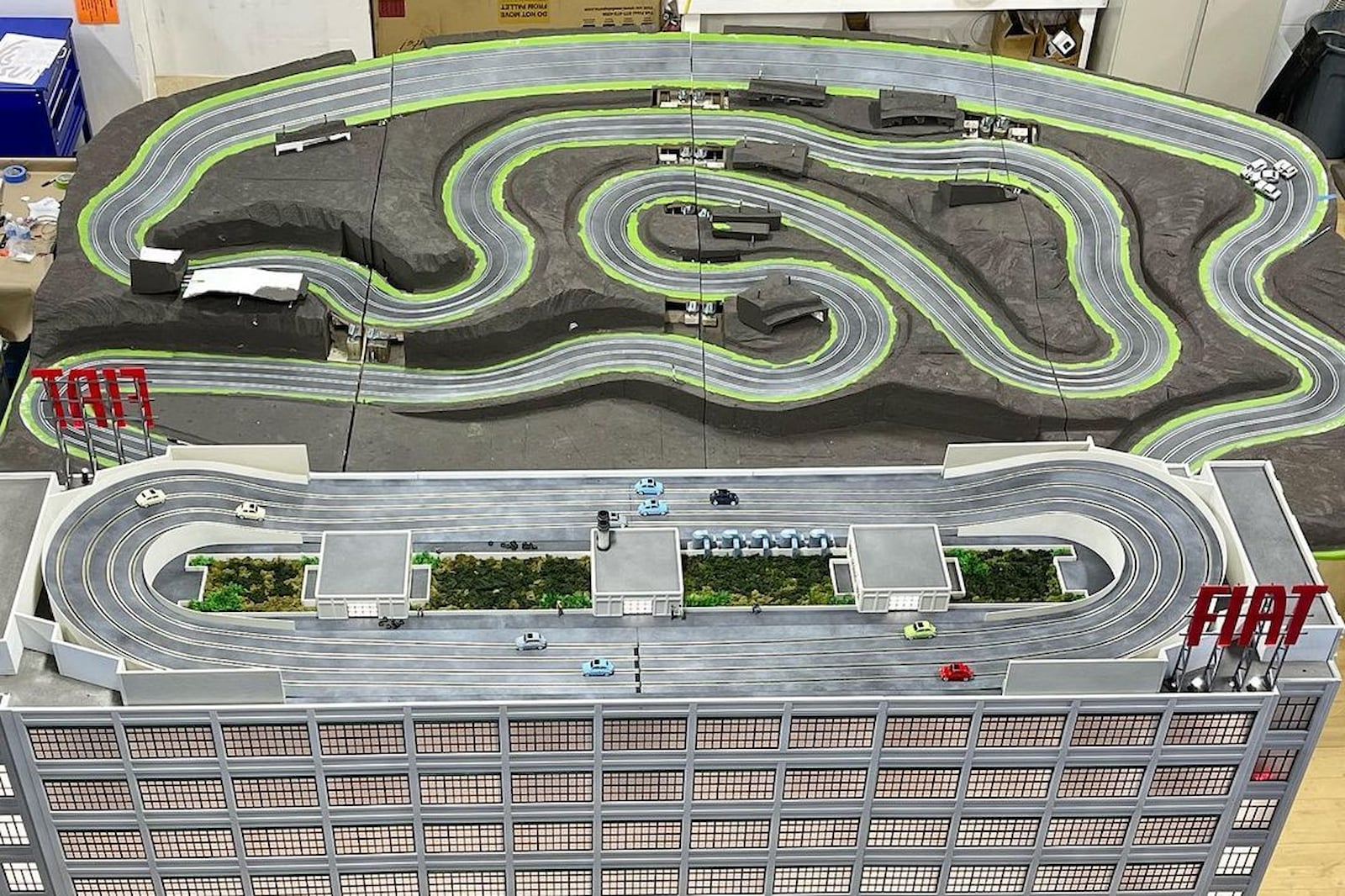 Fiats Famous Rooftop Racetrack Factory Turned Into $225k Slot Car Model