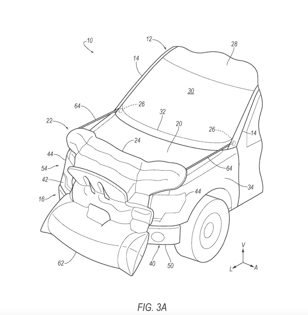 Ford patented an external airbag system