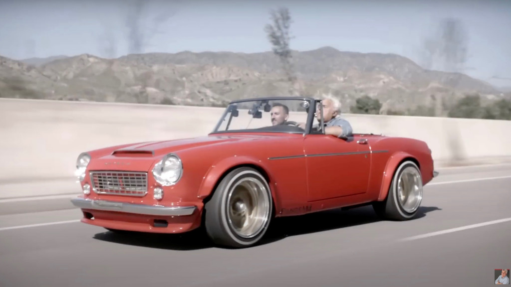 Jay Leno checks out an SR20-powered Datsun 1600 restomod