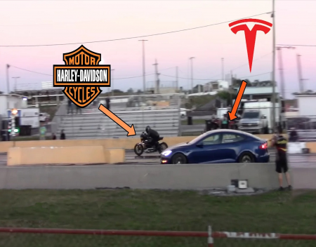 Model S Plaid Versus Harley LiveWire - Who Wins