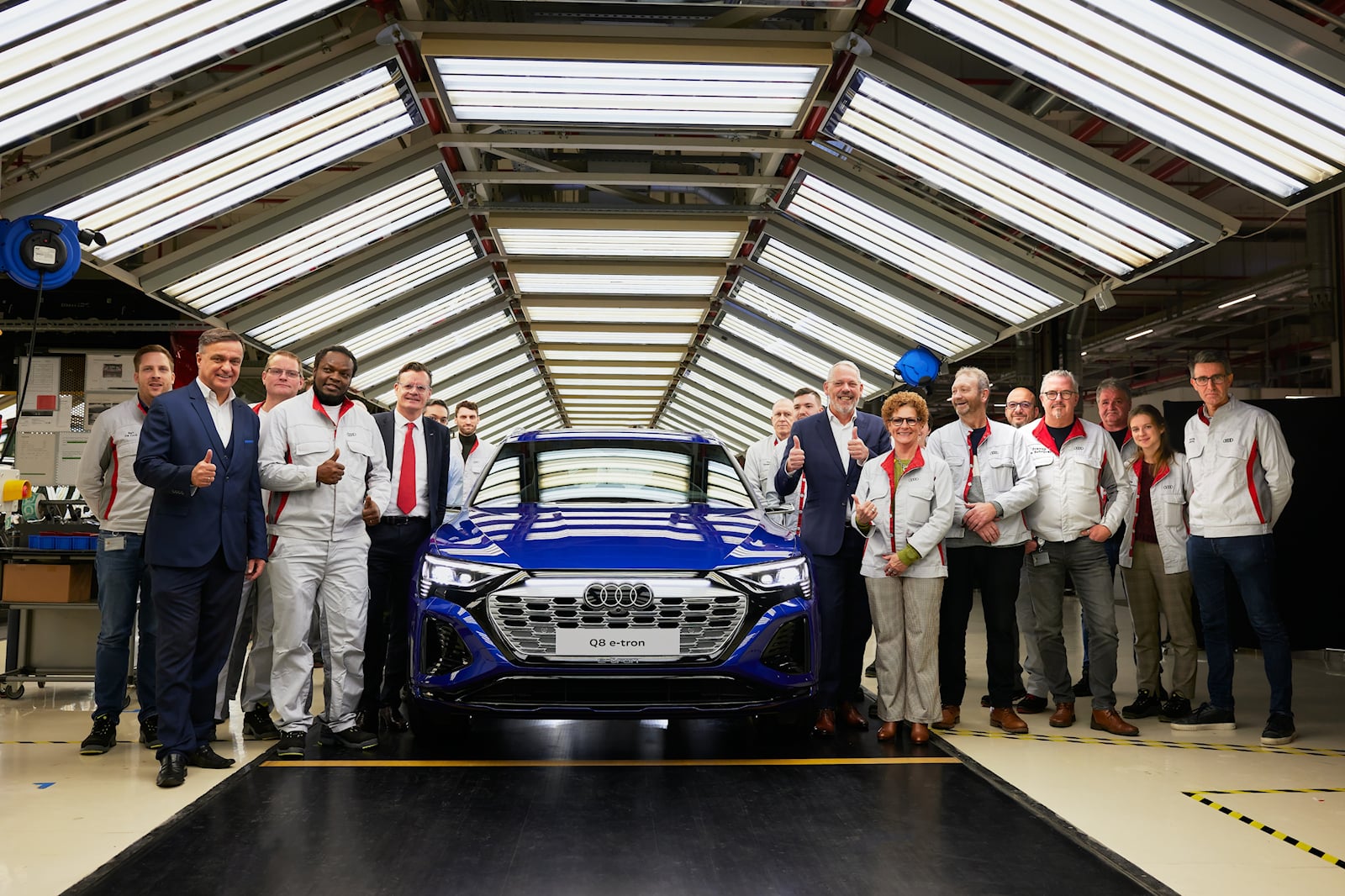 New Audi Q8 e-tron Electric SUV Starts Production In Brussels