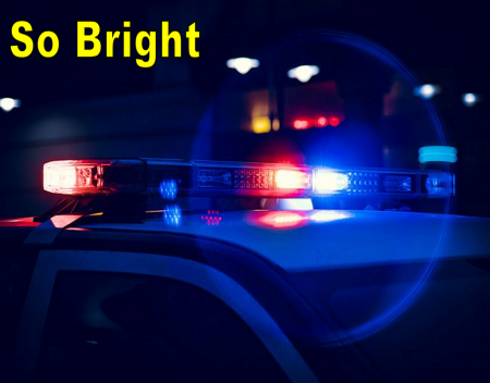 Police Emergency Lights Demonstrate the Ultra Bright Power of LEDs