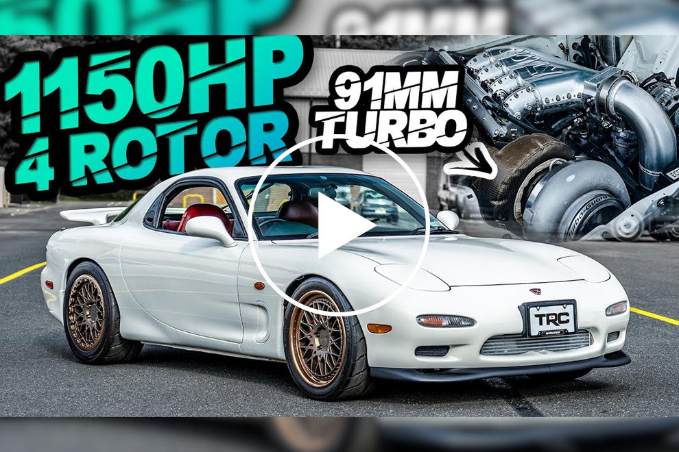 Quad-Rotor Mazda RX-7 Is A Screaming 1150-HP Monster