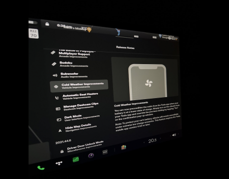 Tesla 2021.44.30.7 Software Update Rolling Out With More Cold Weather Improvements