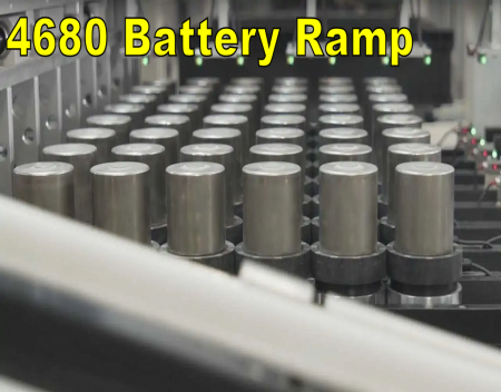 Tesla 4680 Battery Ramp