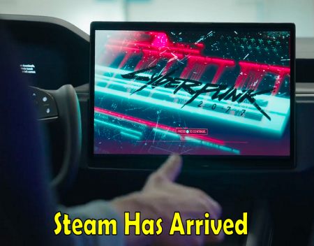 Tesla Adds Steam Integration in its 2022 Holiday Update