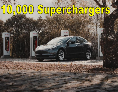 Tesla celebrates 10000 Superchargers in Europe