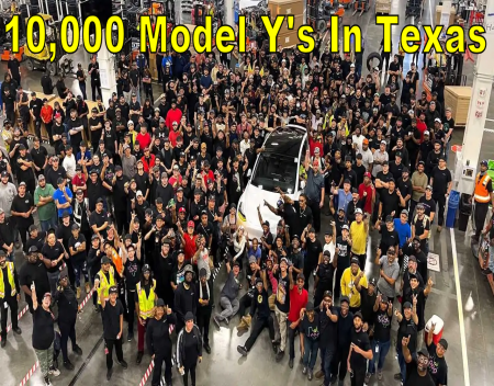 Tesla Celebrates 10000th Model Y Produced In Texas