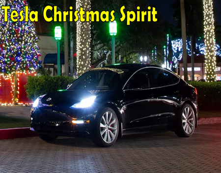 Tesla Community Gets into the Christmas Spirit