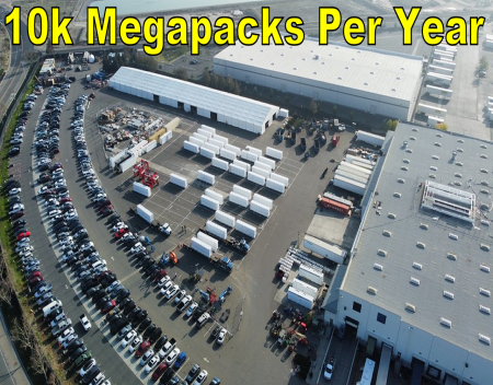 Tesla Confirms Lathrop Megafactory Can Produce 10k Megapacks Per Year