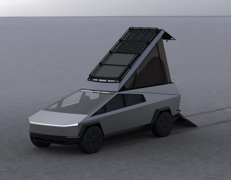 Tesla Cybertruck Gets Another Perfect Camping Mod