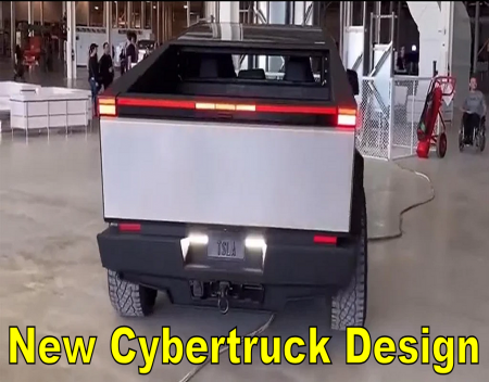 Tesla Cybertruck Prototype With Updated Design Spotted