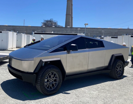 Tesla Cybertruck Shines at the Moss Landing