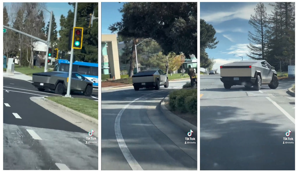 Tesla Cybertruck Spotted Easily Maneuvering Around Corners