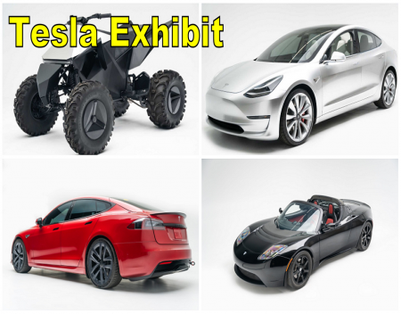 Tesla Displays its Rarest Vehicles in new Petersen Exhibit