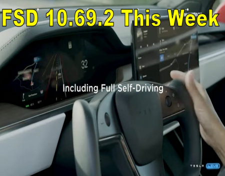 Tesla FSD Beta 10.69.2 release slated for the end of the week