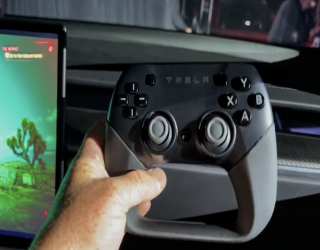 Tesla game controller coming soon