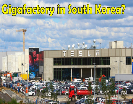 Tesla Gets Gigafactory Incentives Offer From South Korea