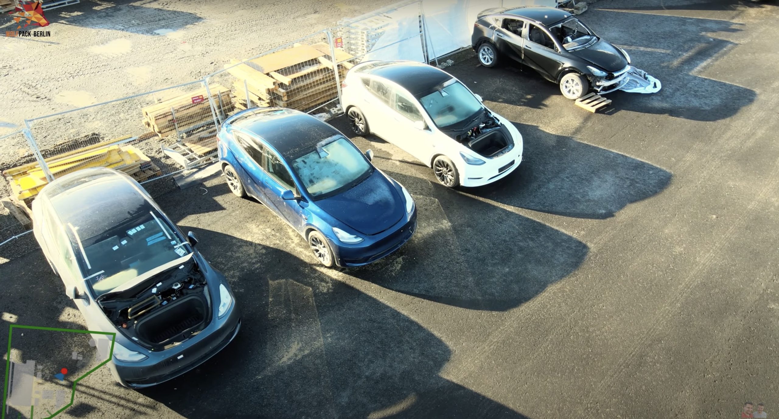 Tesla Giga Berlin footage hints at upcoming Deep Blue Metallic paint rollout