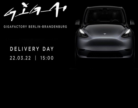 Tesla Giga Berlin Model Y Deliveries Will Start March 22