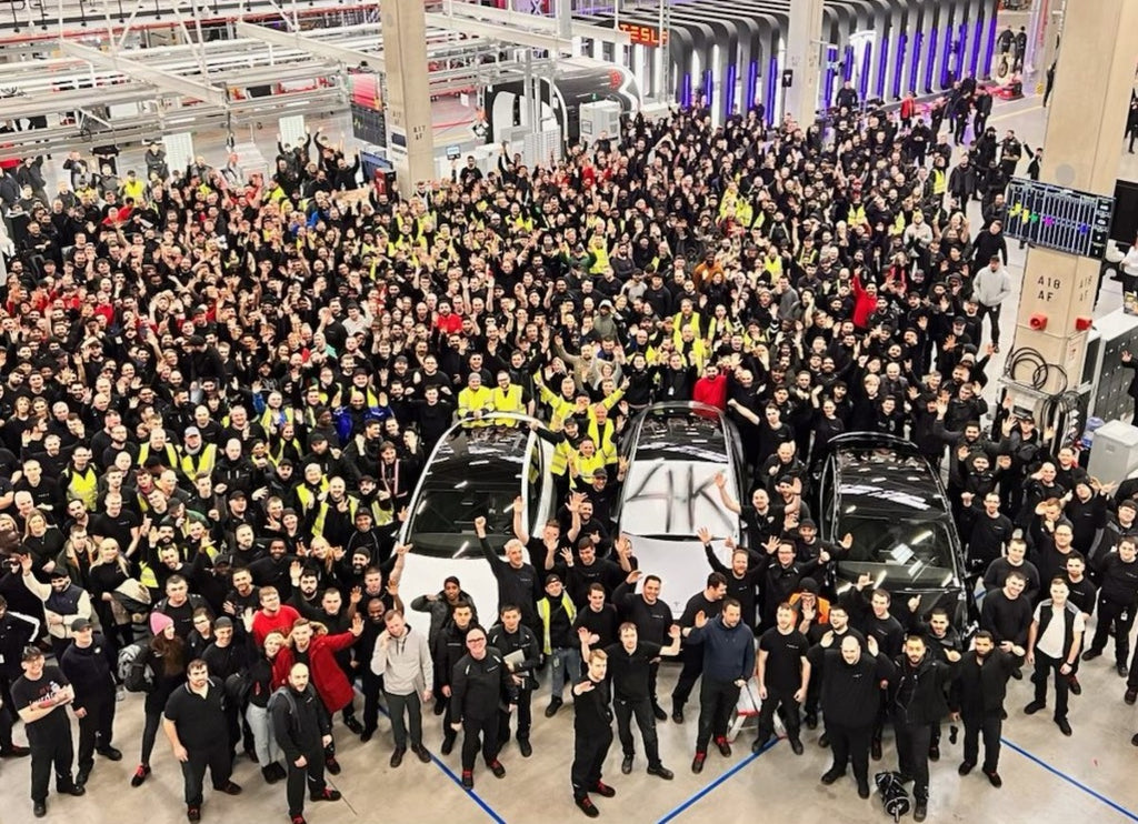 Tesla Giga Berlin Reaches Production Capacity of 4000 Model Ys per Week