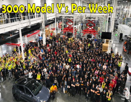 Tesla Gigafactory Texas hits 3000 Model Y Production Per Week