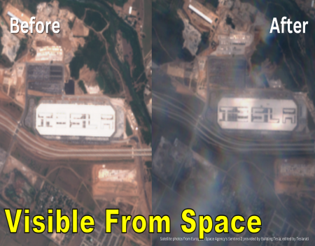 Tesla is Visible From Space