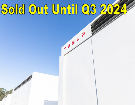 Tesla Megapack Battery is Sold Out Until Q3 2024