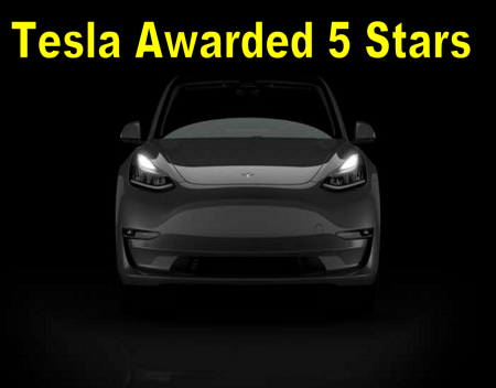 Tesla Model 3 Awarded 5 Stars In NCAP Green Energy Efficiency Tests
