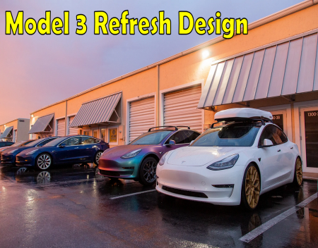 Tesla Model 3 to Get Simplified Refresh Design
