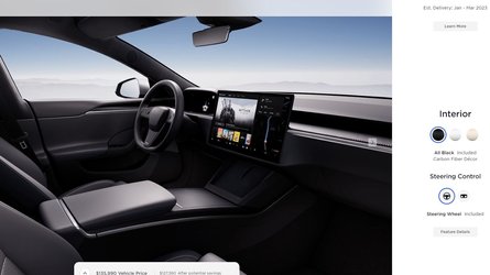 Tesla Model S And X Get Round Steering Wheel As Standard Yoke Optional